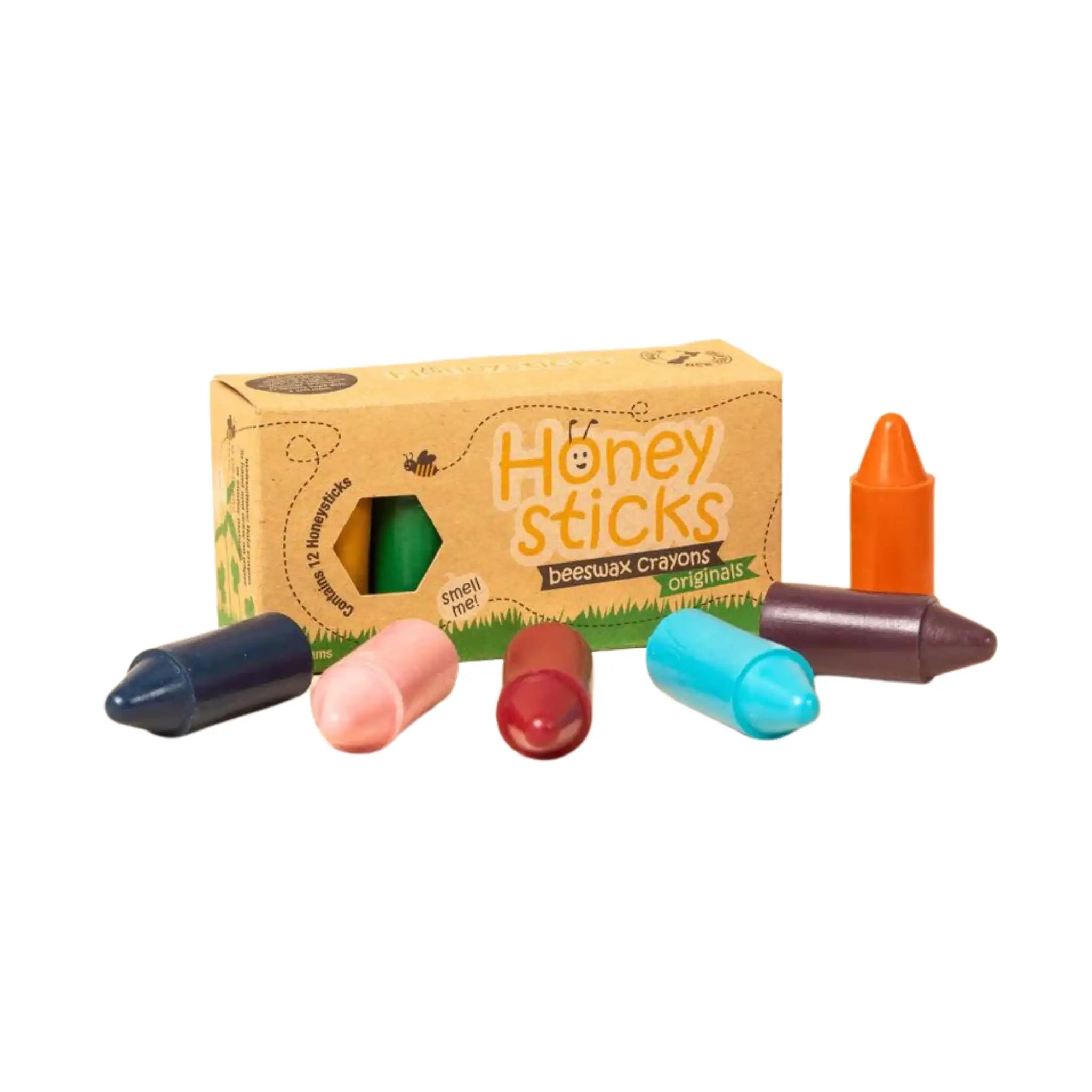 Honeysticks 100% Pure Beeswax Crayons (16 Pack) - Jumbo Crayons for  Toddlers, Kids - Non Toxic, Food Grade Colors, Large Size is Easy to Hold  and Use