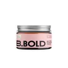 BBold baking soda free natural deodorant cream in Rose and Geranium scent. 30g jar.