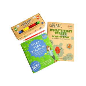 The ultimate EcoSplat bundle - including 2 workbooks and a box of 4 reusable water balloons.