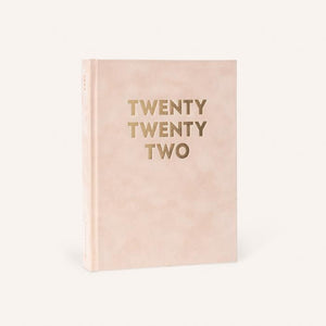 2022 Daily Diary in Blush colour.