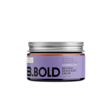 BBold baking soda free natural deodorant cream in Lavender and Eucalyptus scent. 30g jar.