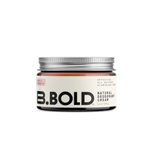 BBold natural deodorant cream in Rose and Geranium scent. 30g jar.