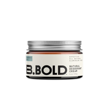 BBold natural deodorant cream in fragrance-free scent. 30g jar.