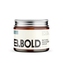 BBold natural deodorant cream in fragrance-free scent. 60g jar.