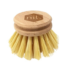 Replacement head for natural wooden dish brush.
