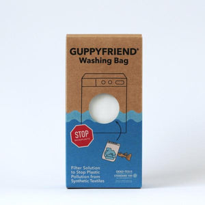 Guppyfriend Laundry washing bag in a cardboard box.