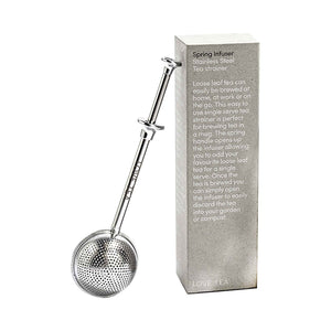 Stainless steel loose leaf tea infusers and box. 