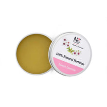 100% Natural Solid perfume in a recyclable aluminium tin, sweet jasmine fragrance.